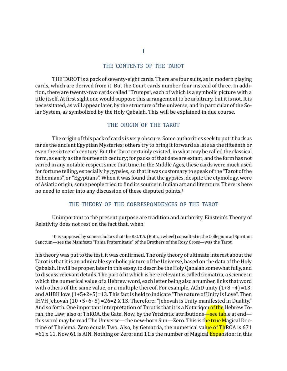 Original scan of The Book of Thoth, PDF page 14