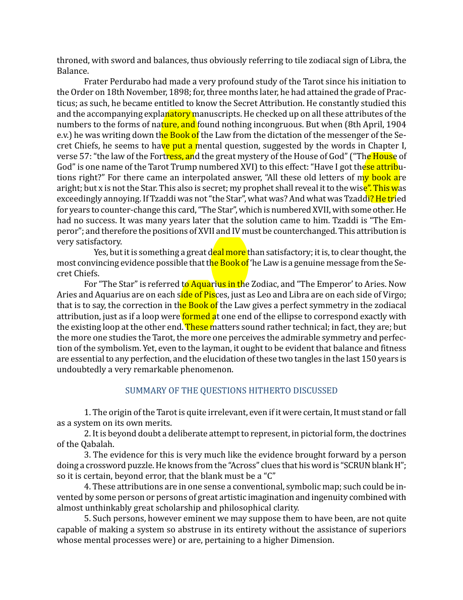 Original scan of The Book of Thoth, PDF page 18