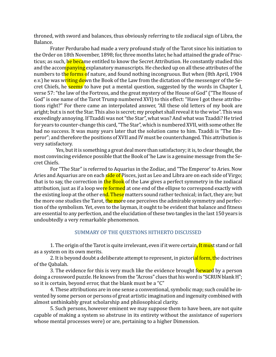 Original scan of The Book of Thoth, PDF page 18