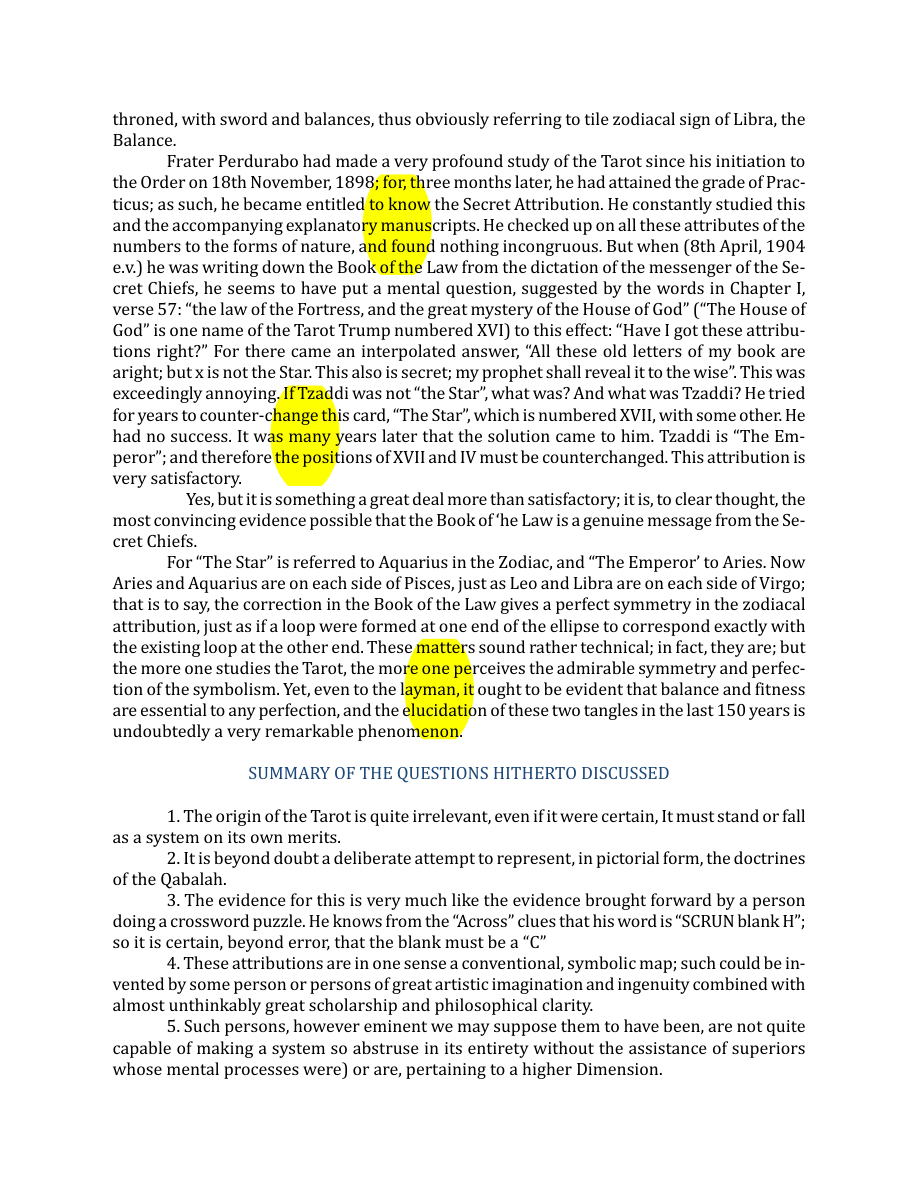 Original scan of The Book of Thoth, PDF page 18