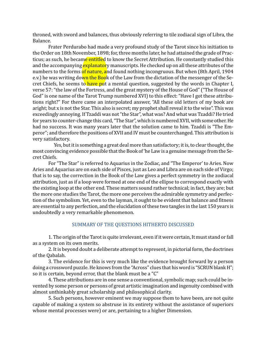 Original scan of The Book of Thoth, PDF page 18