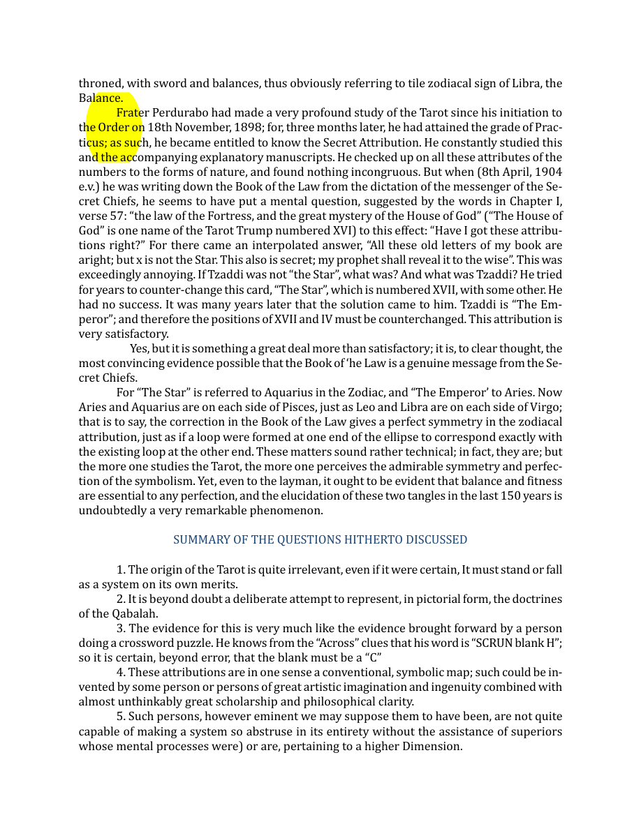 Original scan of The Book of Thoth, PDF page 18