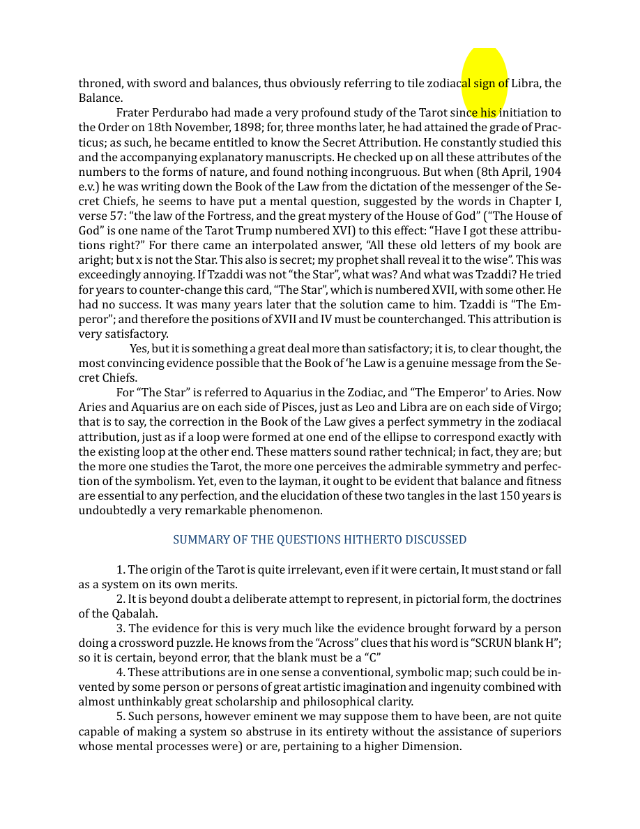 Original scan of The Book of Thoth, PDF page 18
