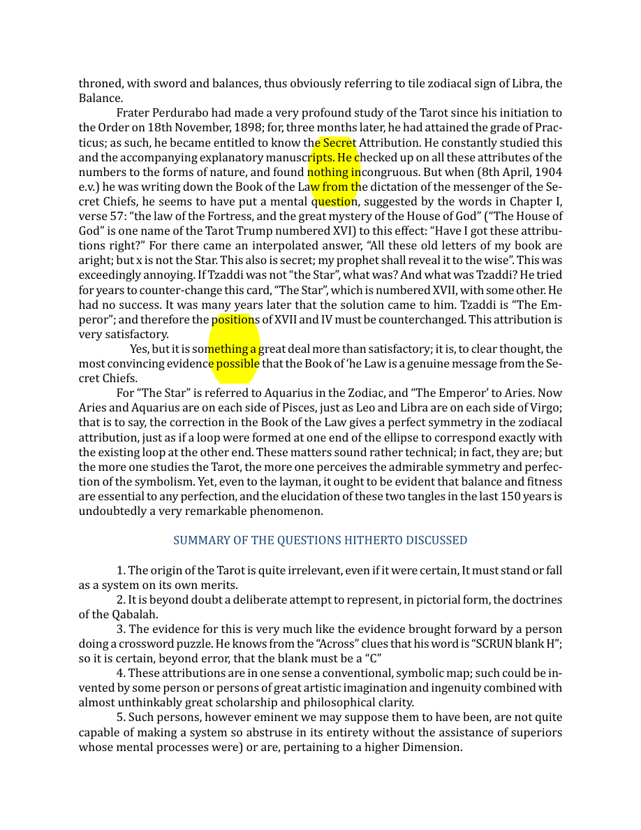 Original scan of The Book of Thoth, PDF page 18