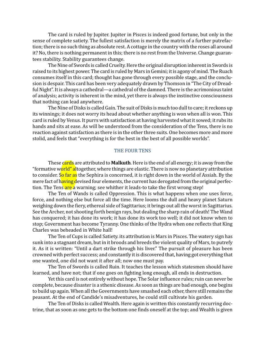 Original scan of The Book of Thoth, PDF page 182