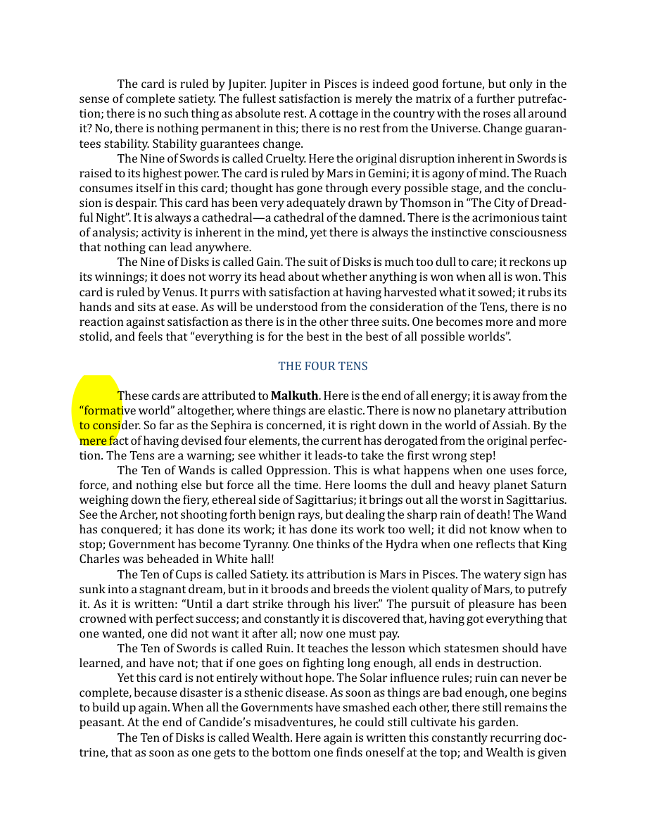 Original scan of The Book of Thoth, PDF page 182
