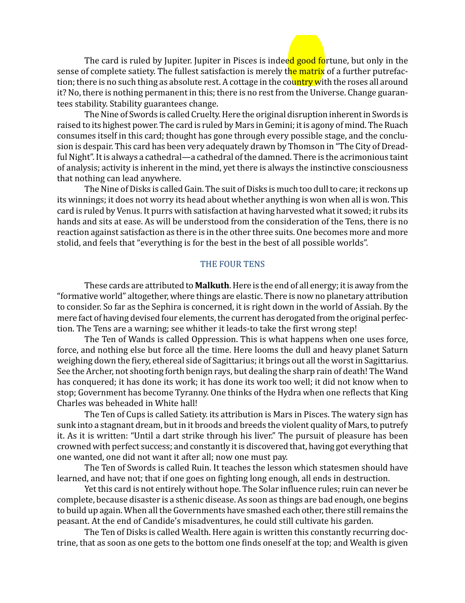 Original scan of The Book of Thoth, PDF page 182