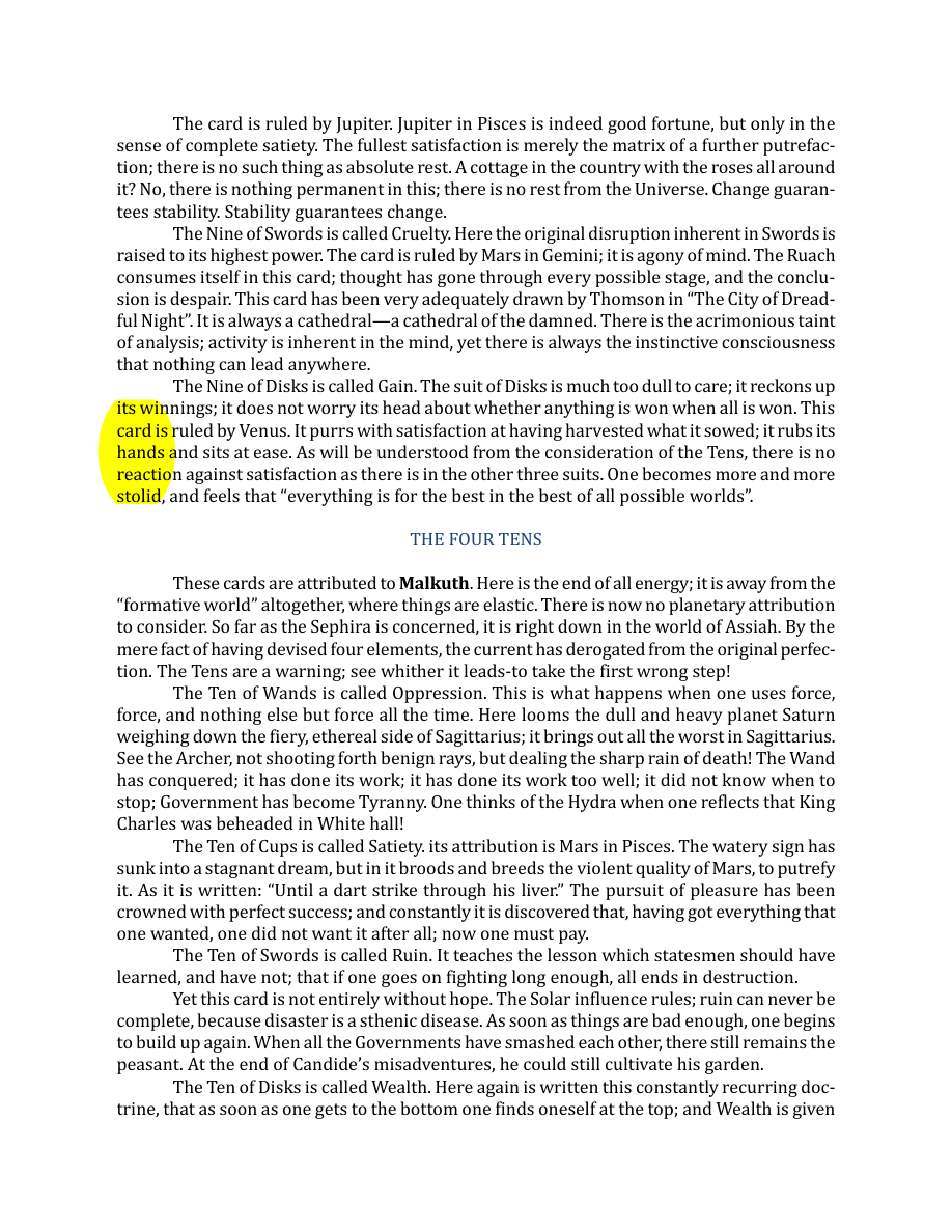 Original scan of The Book of Thoth, PDF page 182