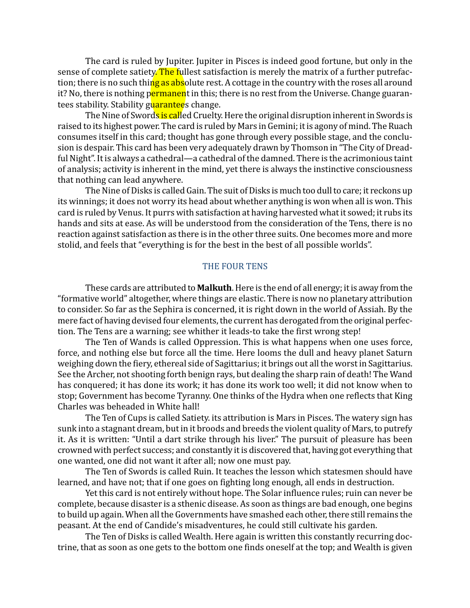 Original scan of The Book of Thoth, PDF page 182
