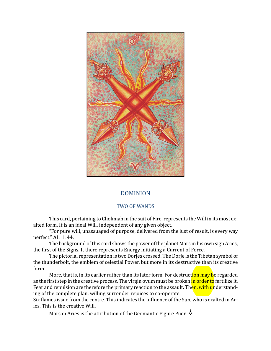 Original scan of The Book of Thoth, PDF page 186