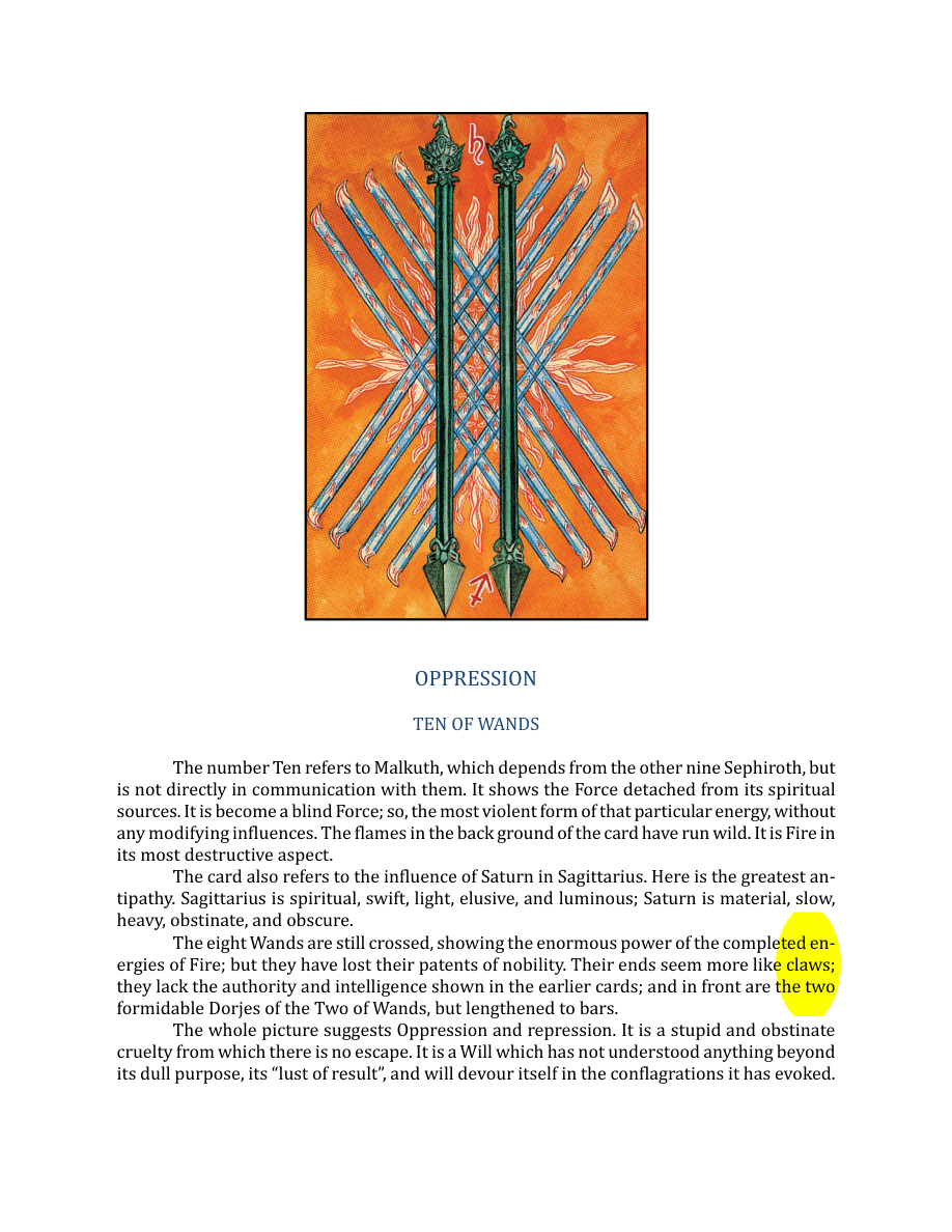 Original scan of The Book of Thoth, PDF page 196