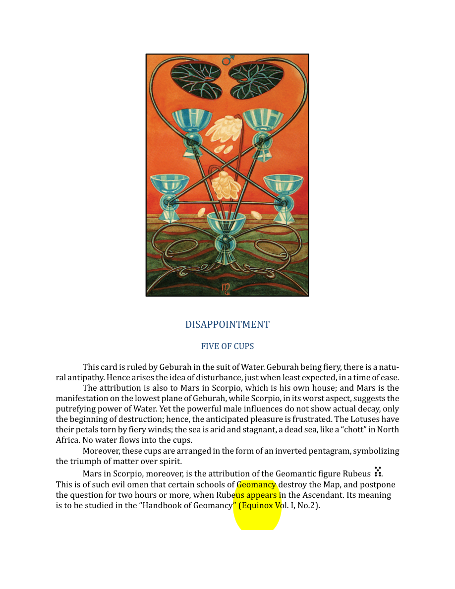 Original scan of The Book of Thoth, PDF page 203