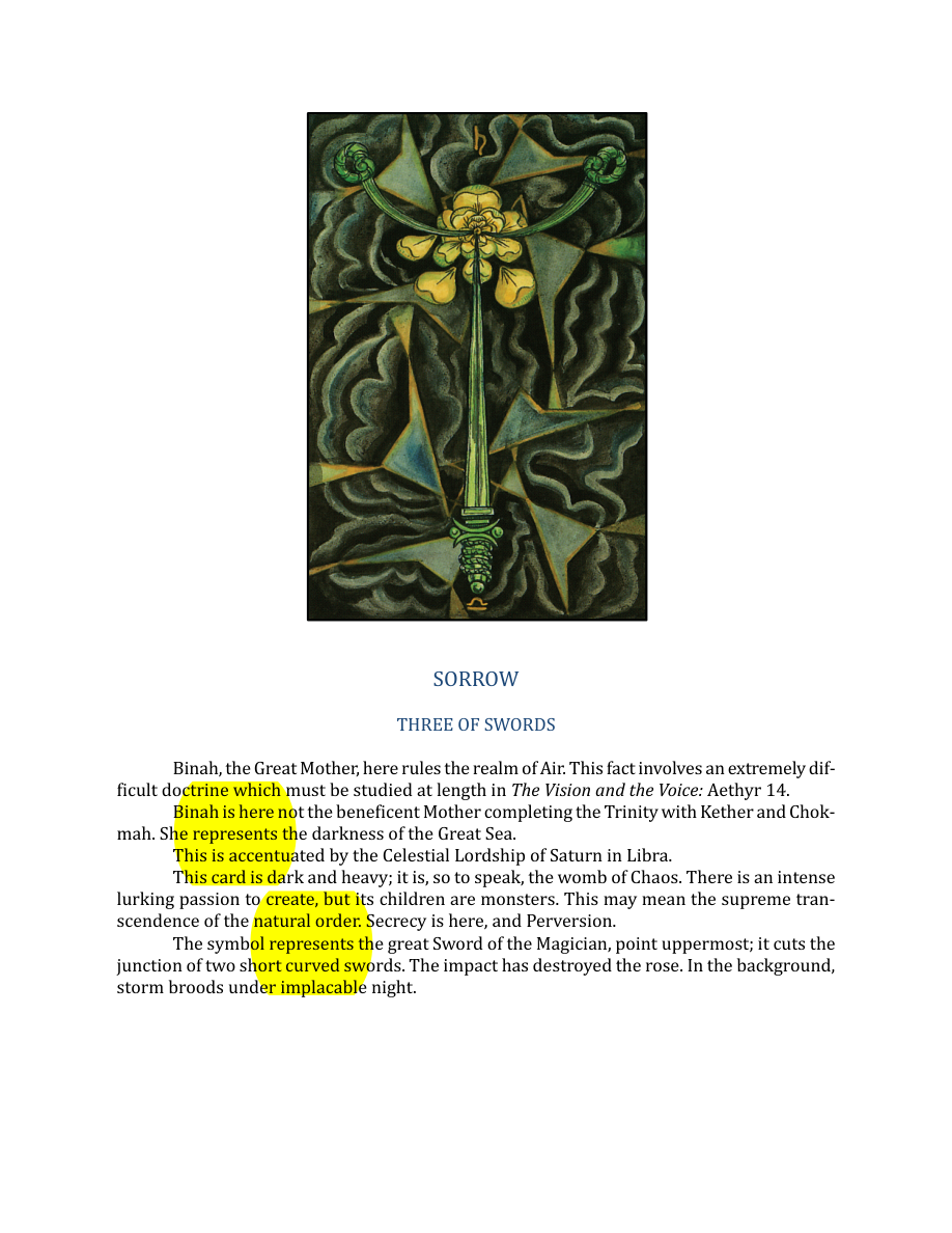 Original scan of The Book of Thoth, PDF page 215