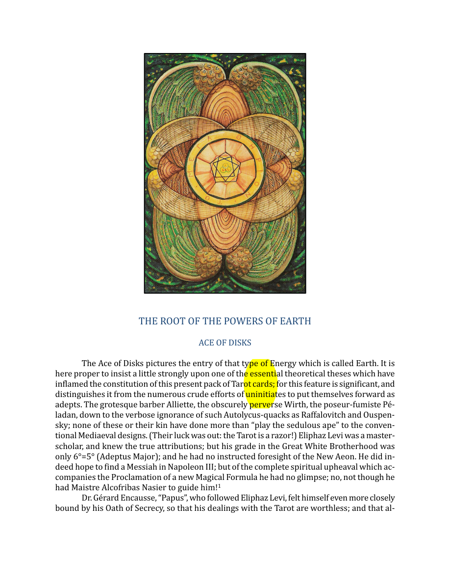 Original scan of The Book of Thoth, PDF page 225