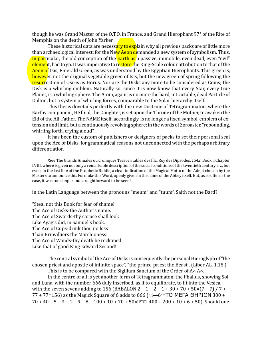 Original scan of The Book of Thoth, PDF page 226