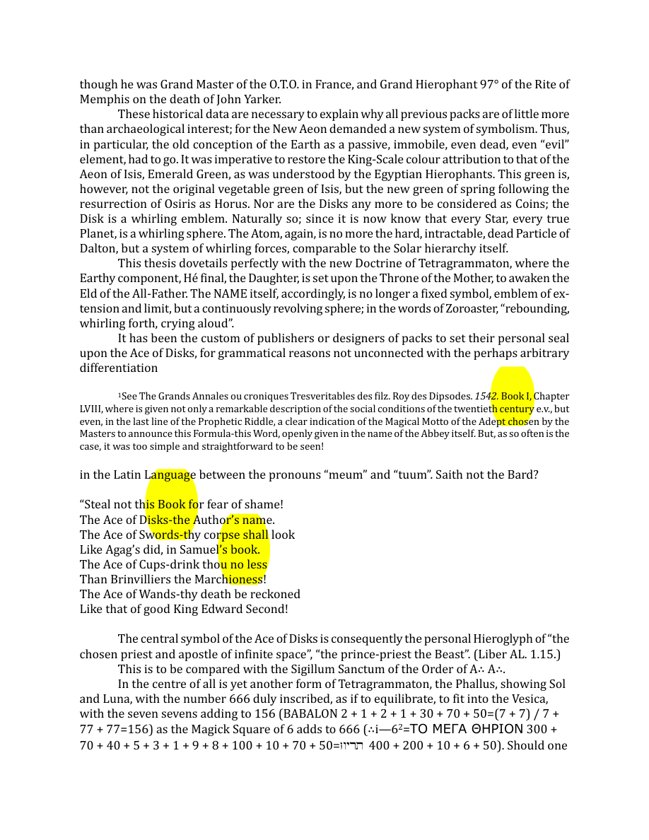 Original scan of The Book of Thoth, PDF page 226