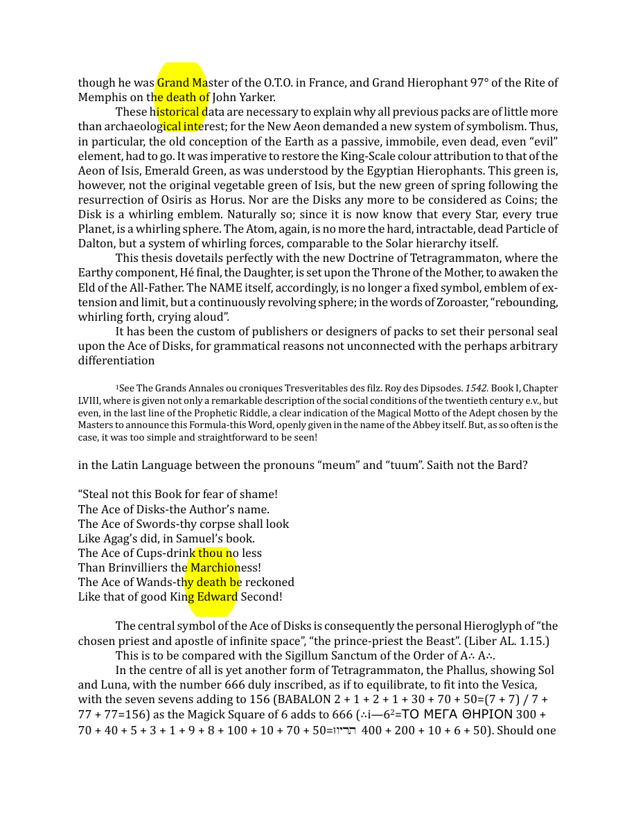Original scan of The Book of Thoth, PDF page 226