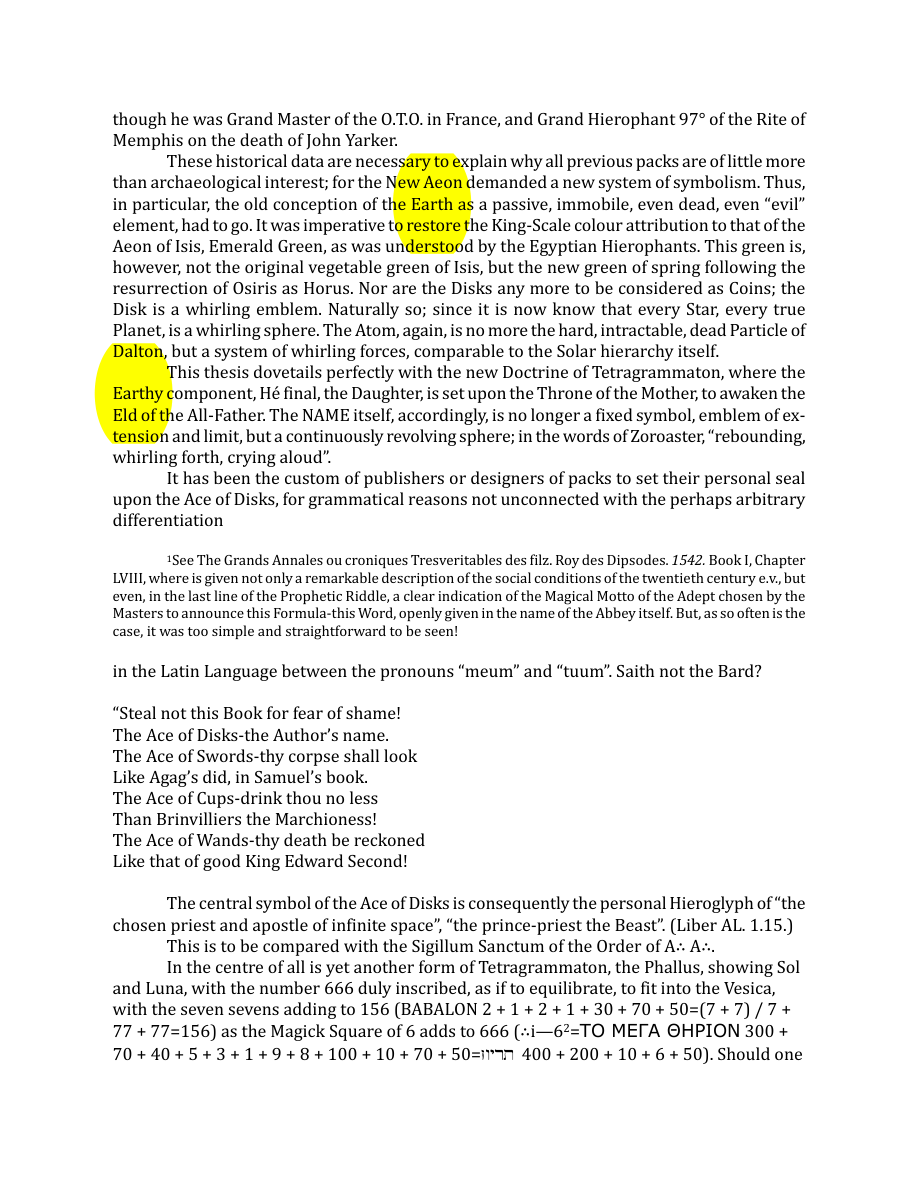 Original scan of The Book of Thoth, PDF page 226