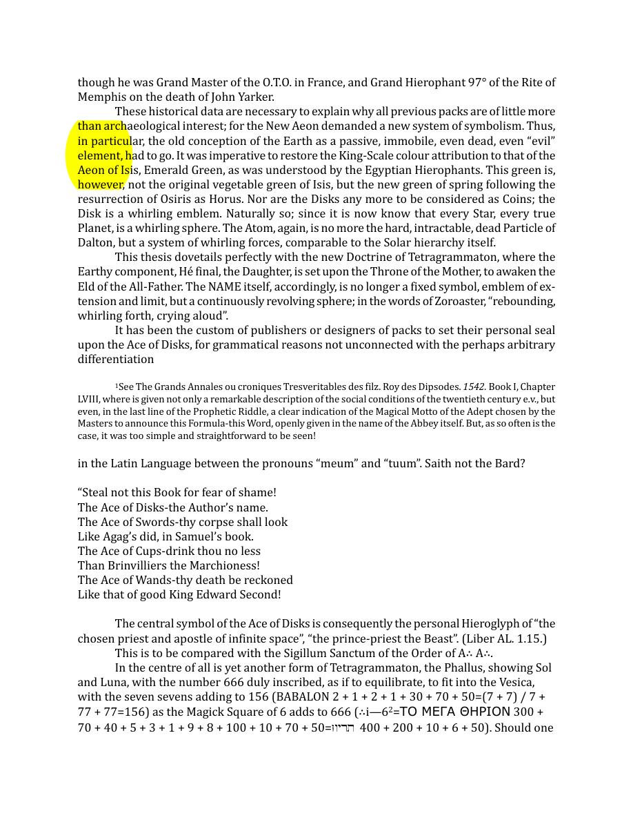 Original scan of The Book of Thoth, PDF page 226