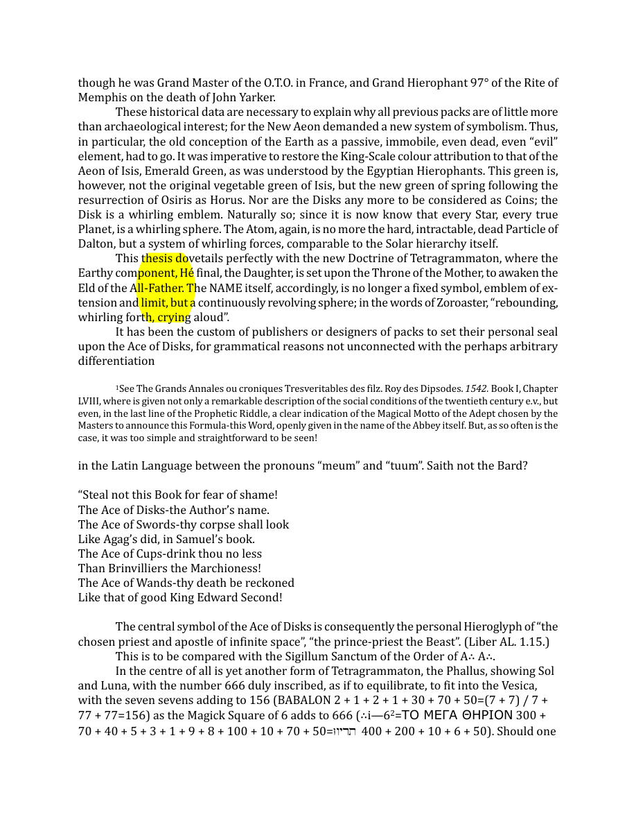 Original scan of The Book of Thoth, PDF page 226