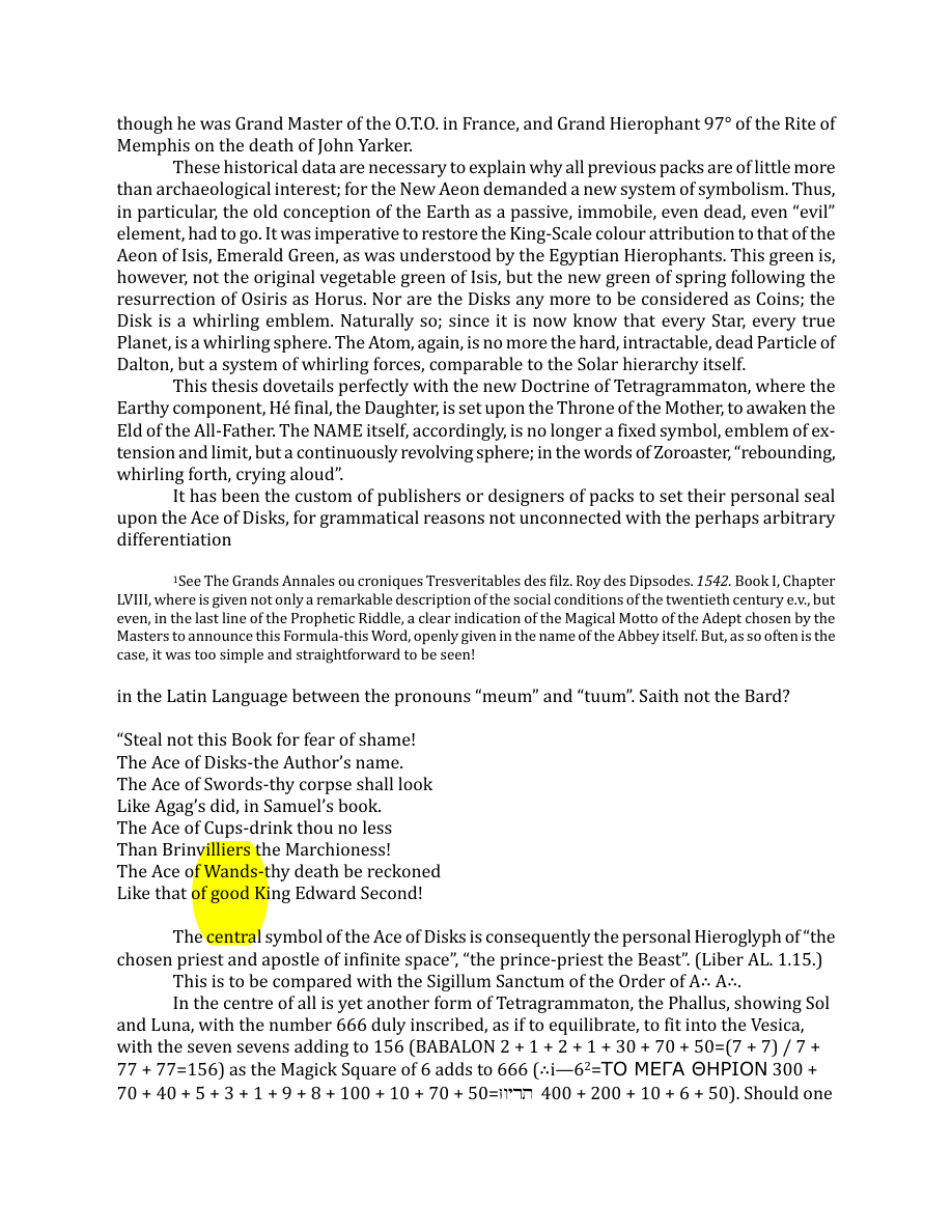 Original scan of The Book of Thoth, PDF page 226