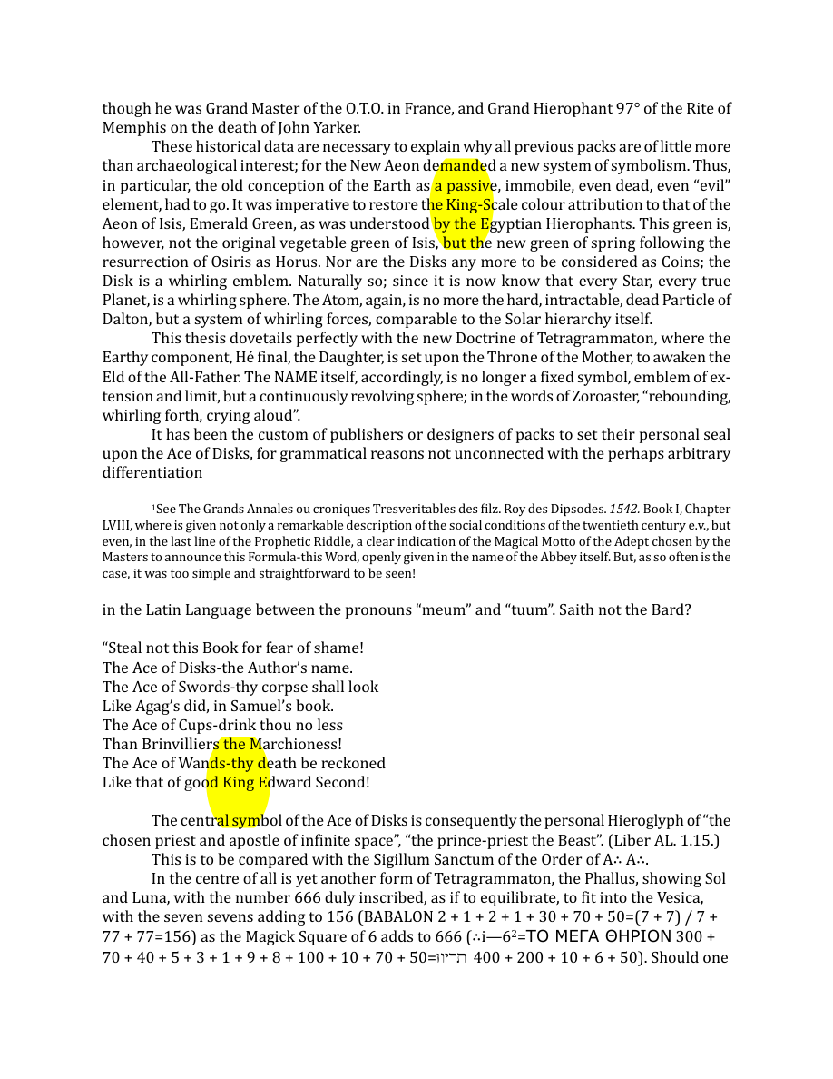 Original scan of The Book of Thoth, PDF page 226