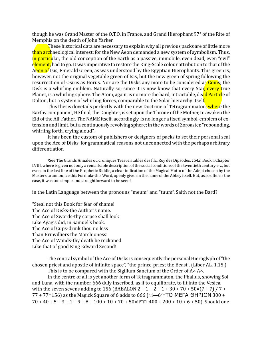 Original scan of The Book of Thoth, PDF page 226