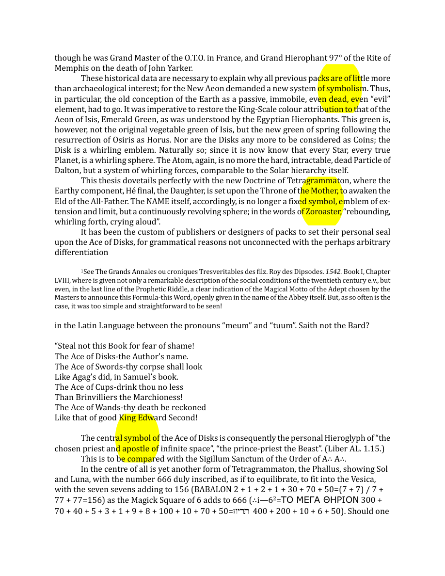 Original scan of The Book of Thoth, PDF page 226