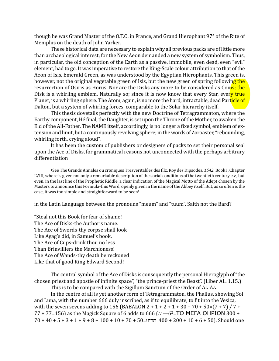 Original scan of The Book of Thoth, PDF page 226