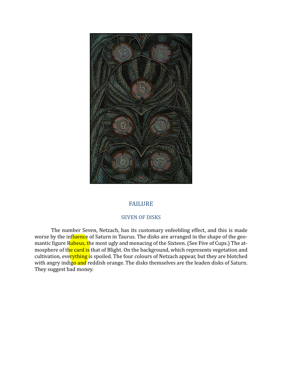 Original scan of The Book of Thoth, PDF page 234