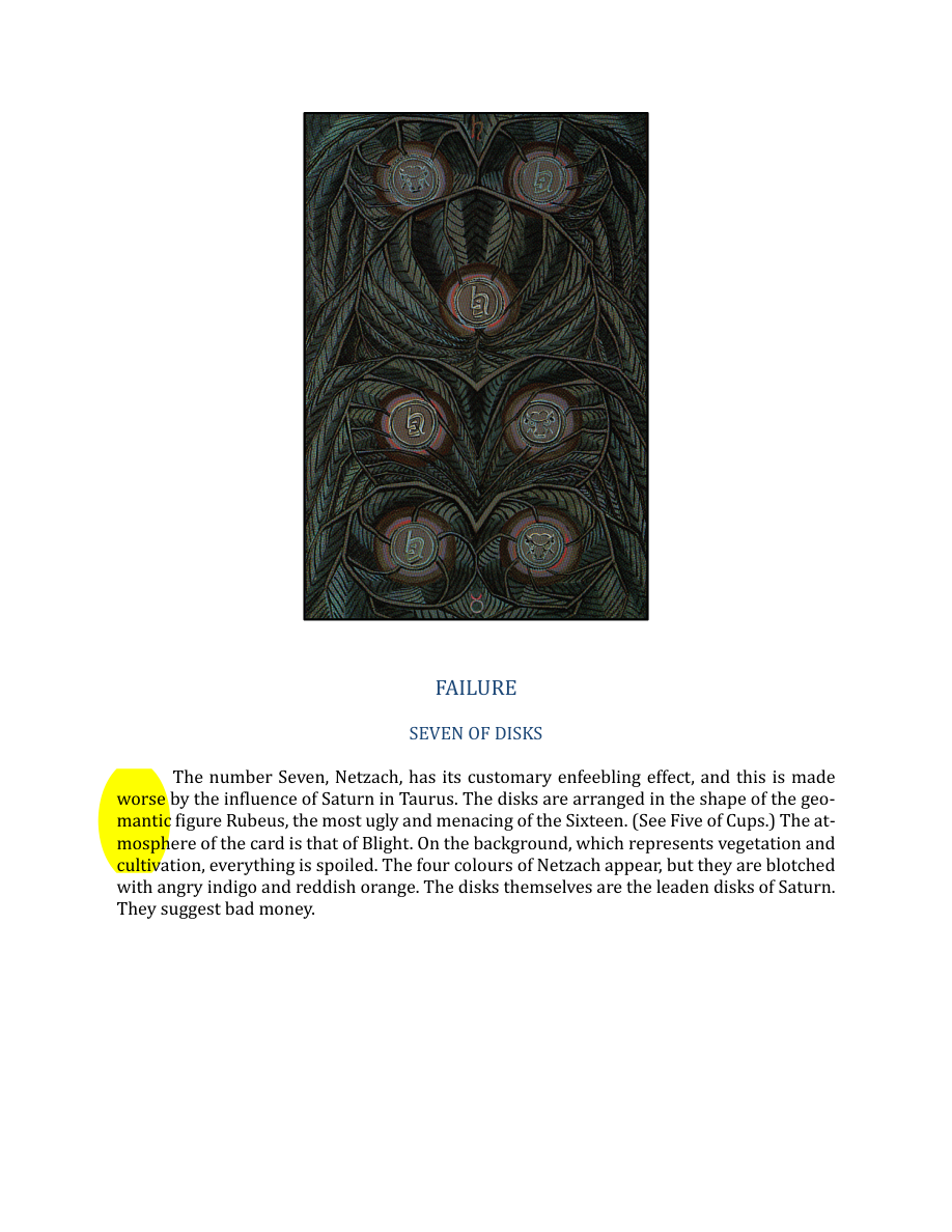 Original scan of The Book of Thoth, PDF page 234