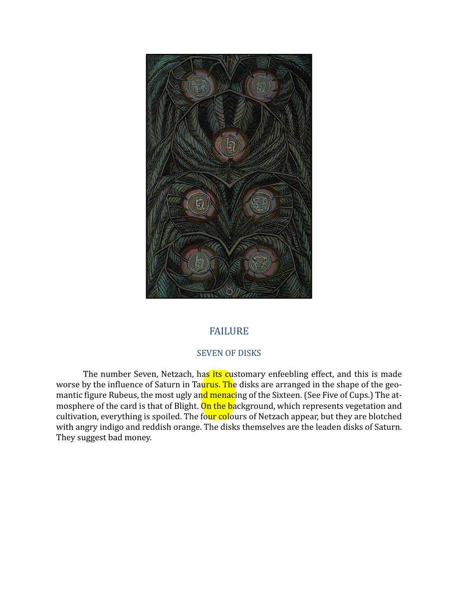 Original scan of The Book of Thoth, PDF page 234