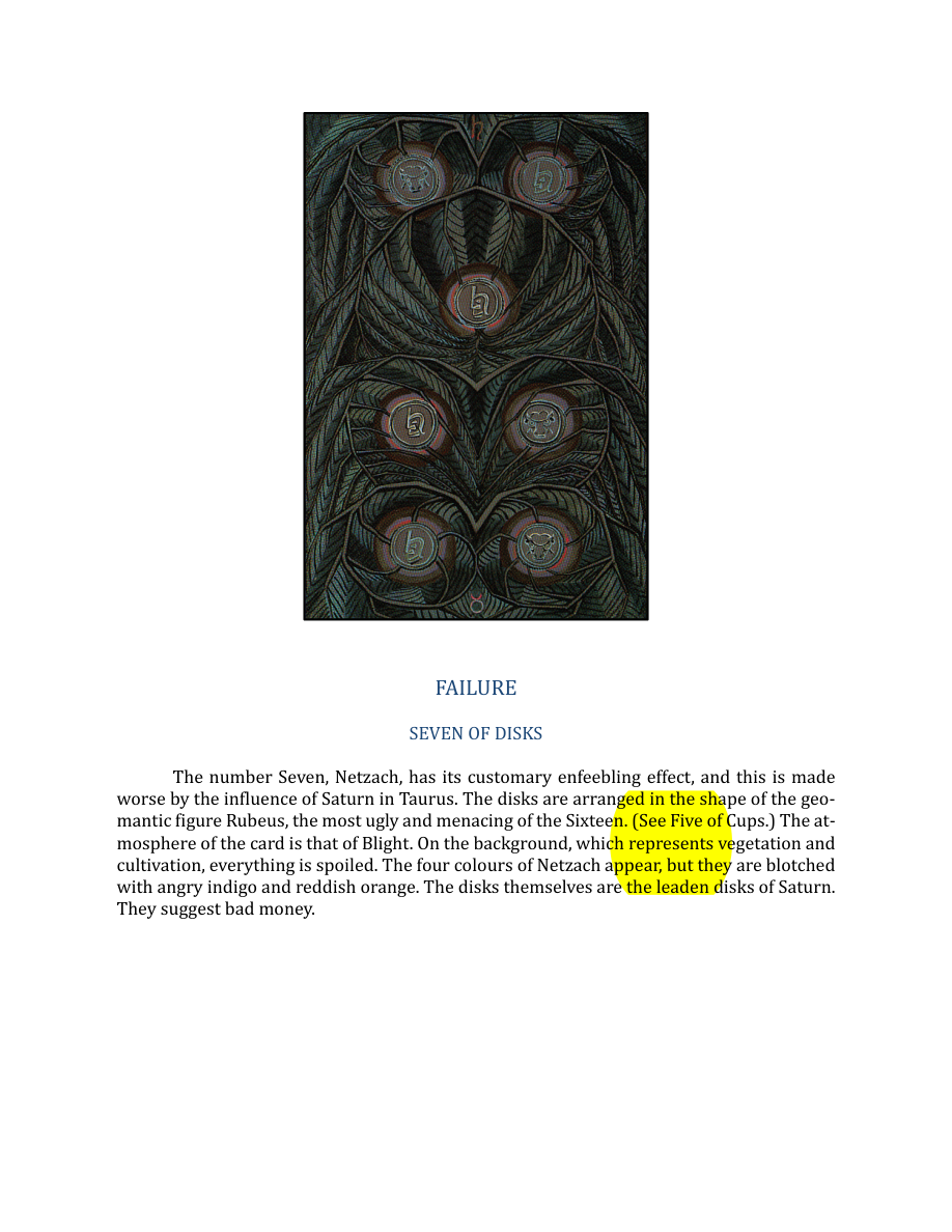 Original scan of The Book of Thoth, PDF page 234
