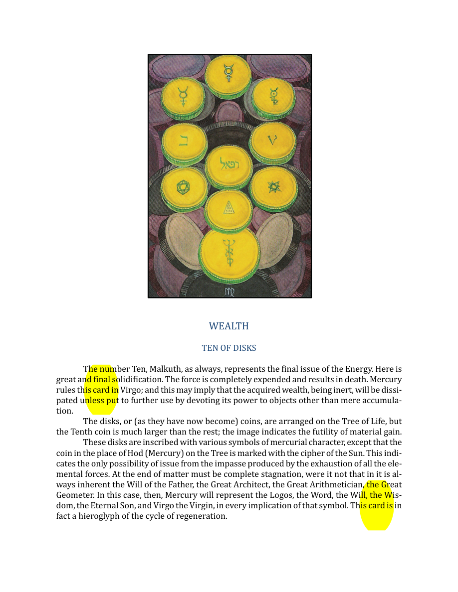 Original scan of The Book of Thoth, PDF page 238