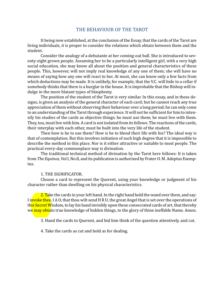 Original scan of The Book of Thoth, PDF page 246