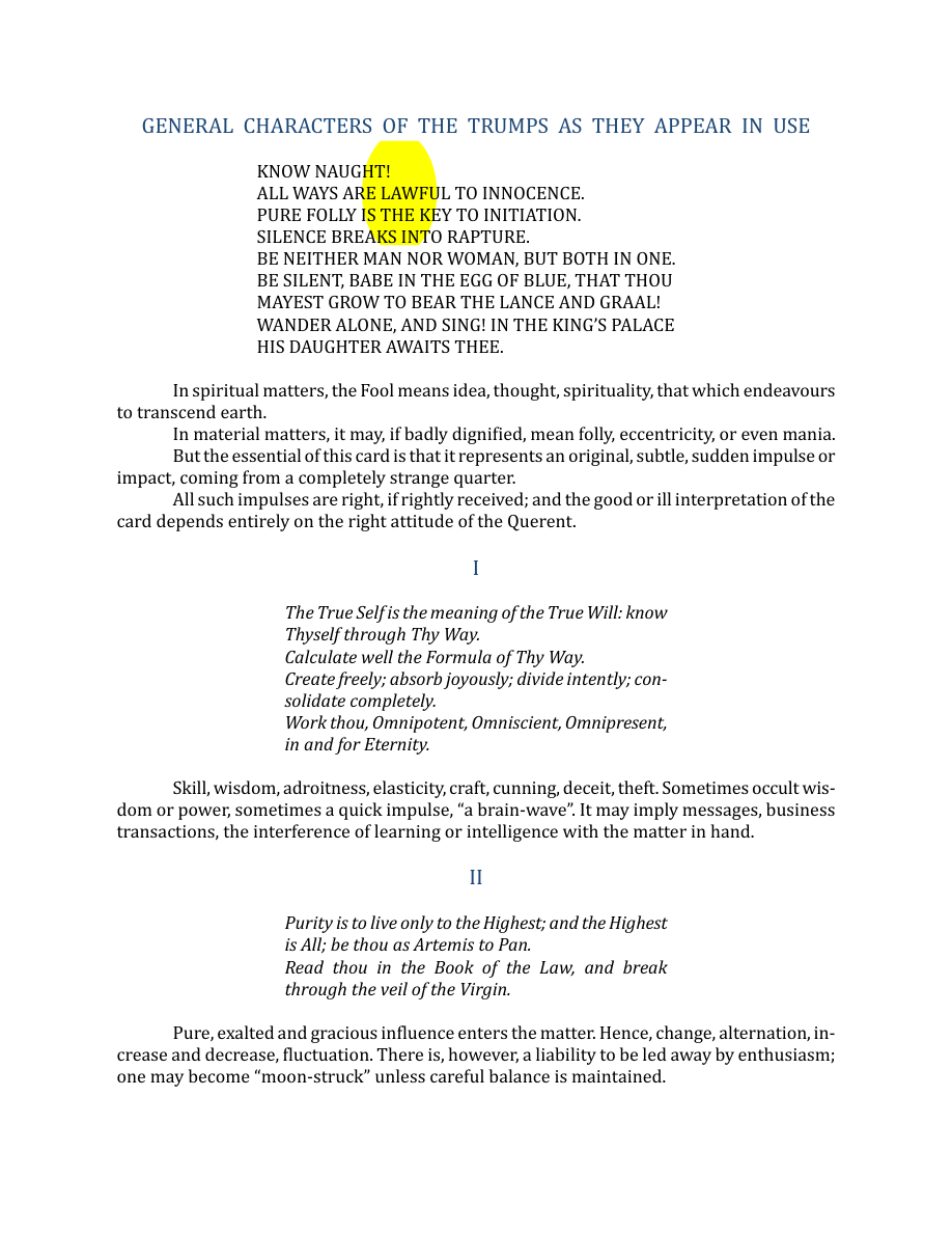 Original scan of The Book of Thoth, PDF page 250
