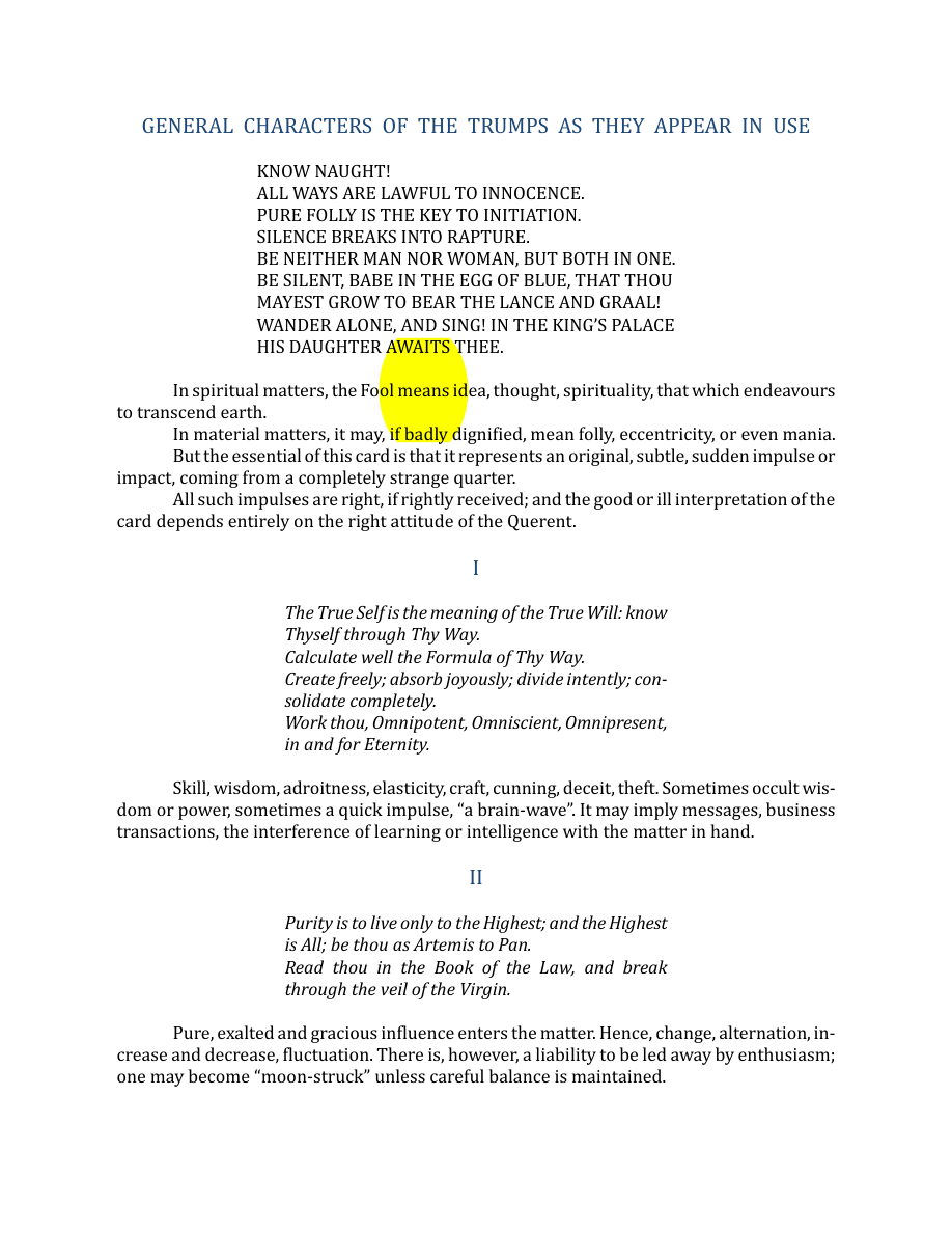 Original scan of The Book of Thoth, PDF page 250