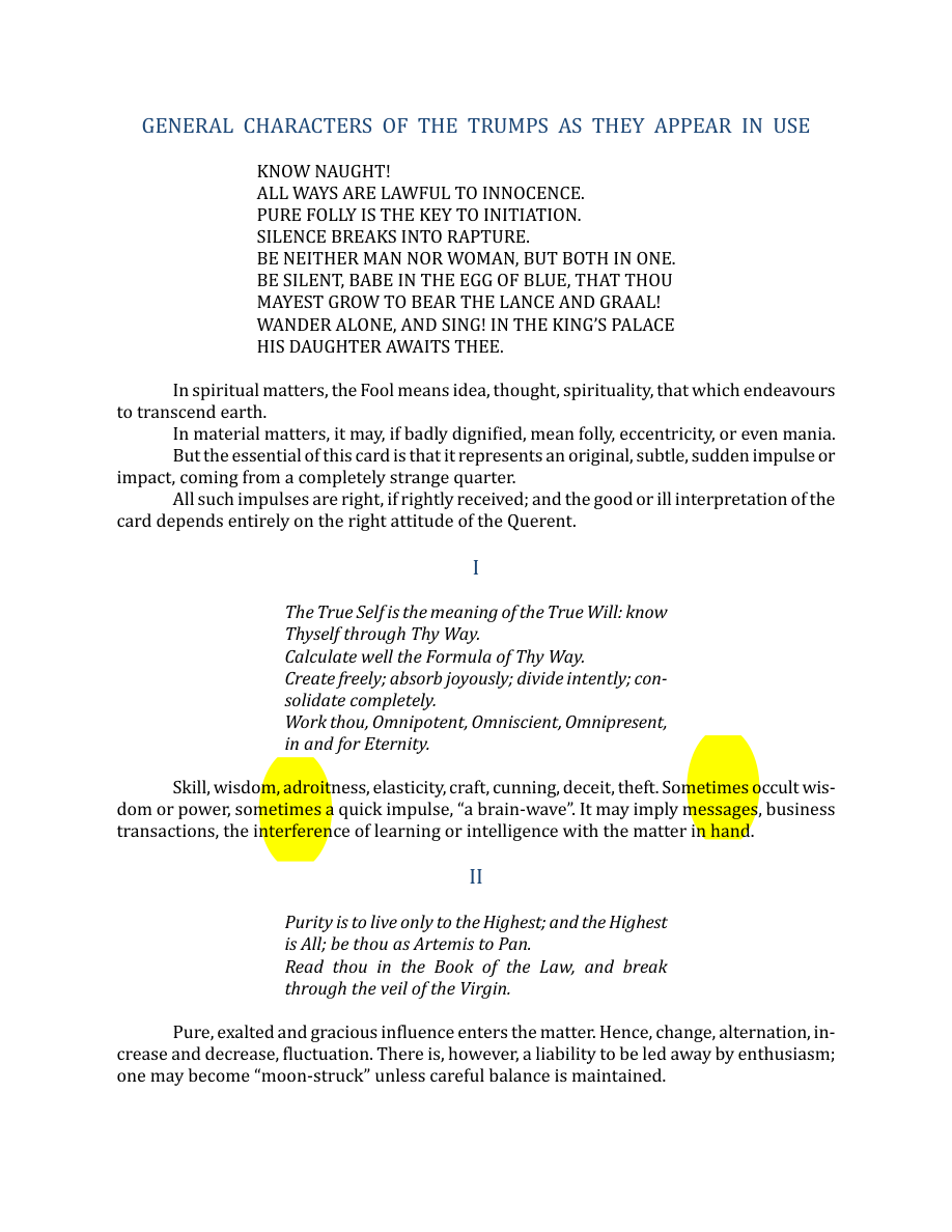 Original scan of The Book of Thoth, PDF page 250