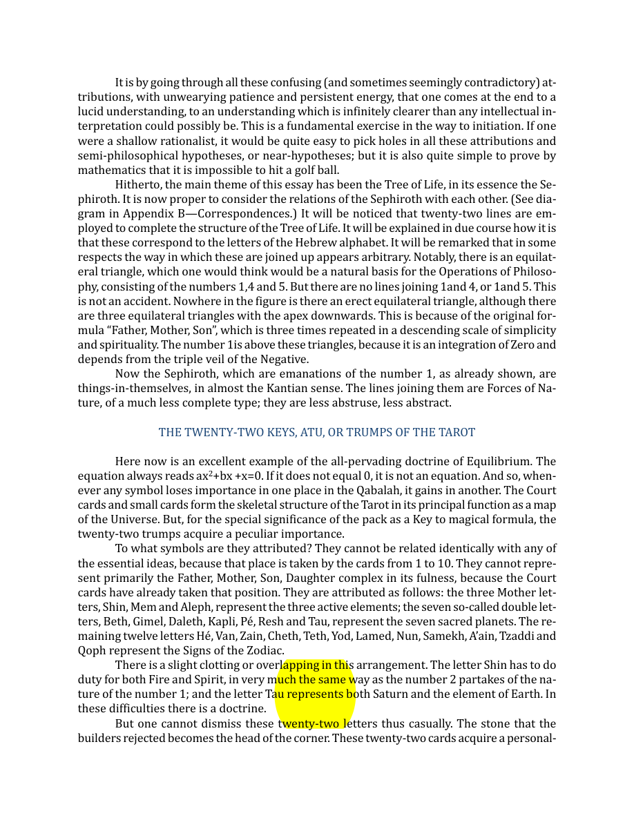 Original scan of The Book of Thoth, PDF page 26