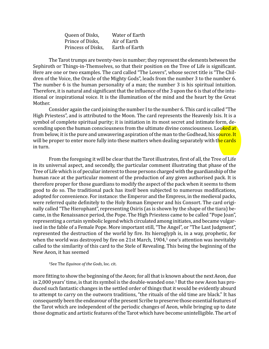 Original scan of The Book of Thoth, PDF page 28