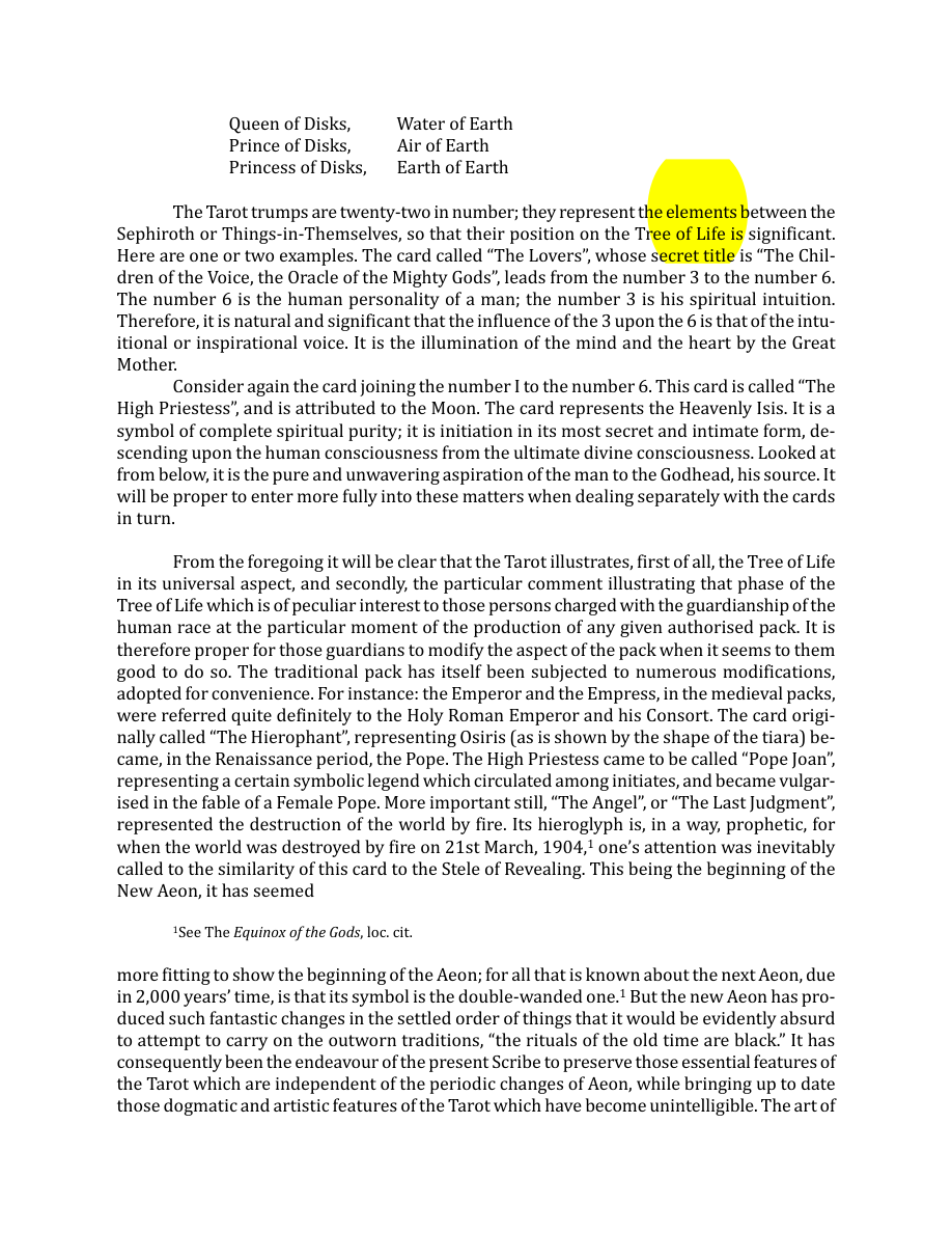 Original scan of The Book of Thoth, PDF page 28