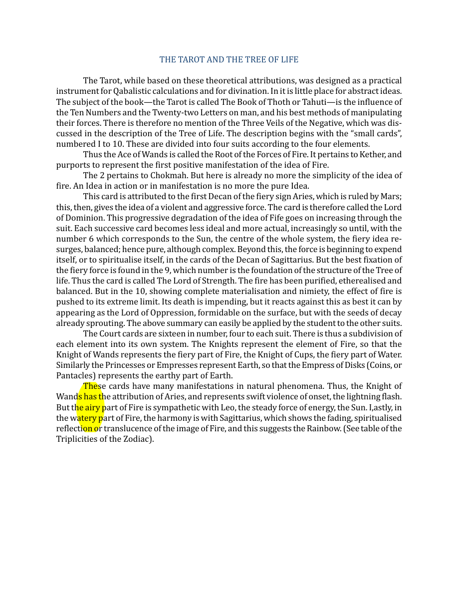 Original scan of The Book of Thoth, PDF page 36