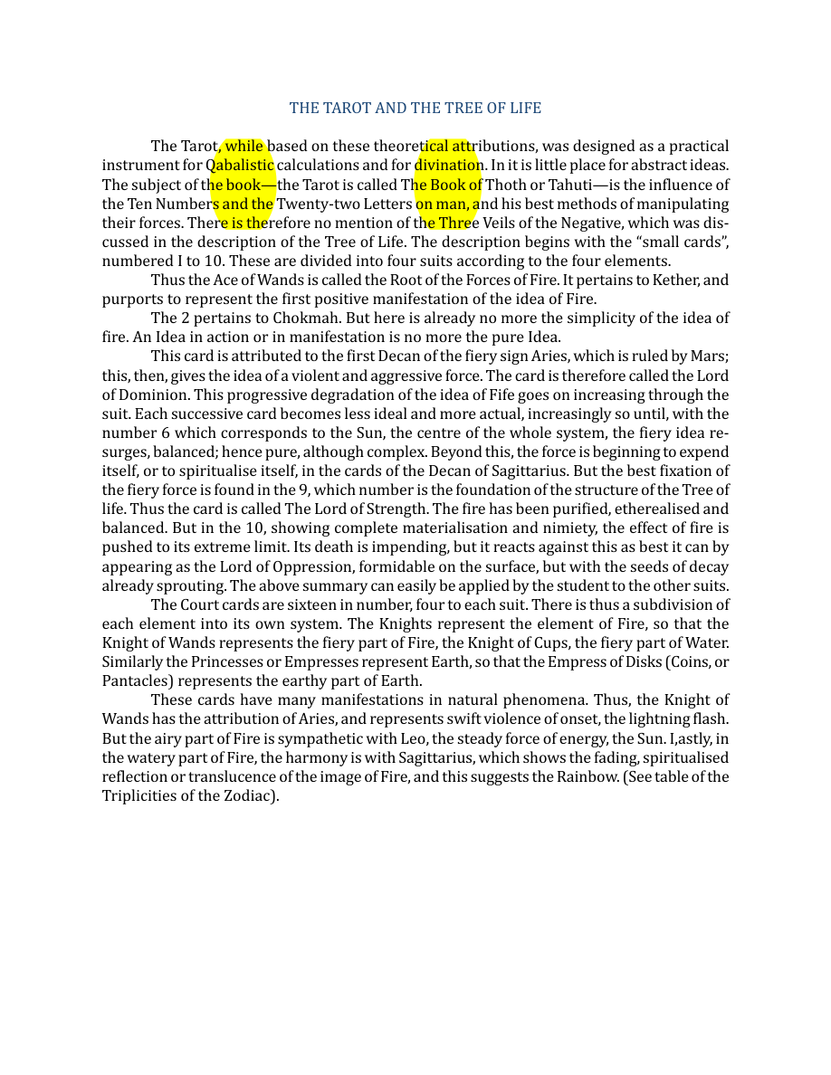 Original scan of The Book of Thoth, PDF page 36