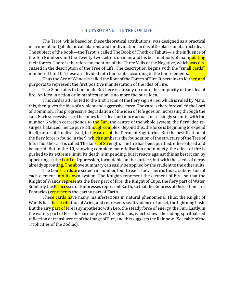 Original scan of The Book of Thoth, PDF page 36