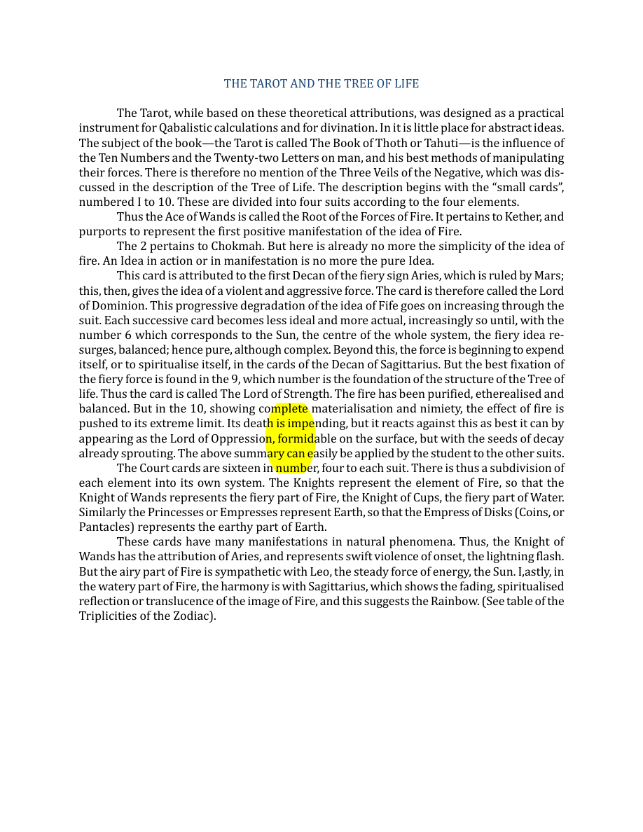 Original scan of The Book of Thoth, PDF page 36