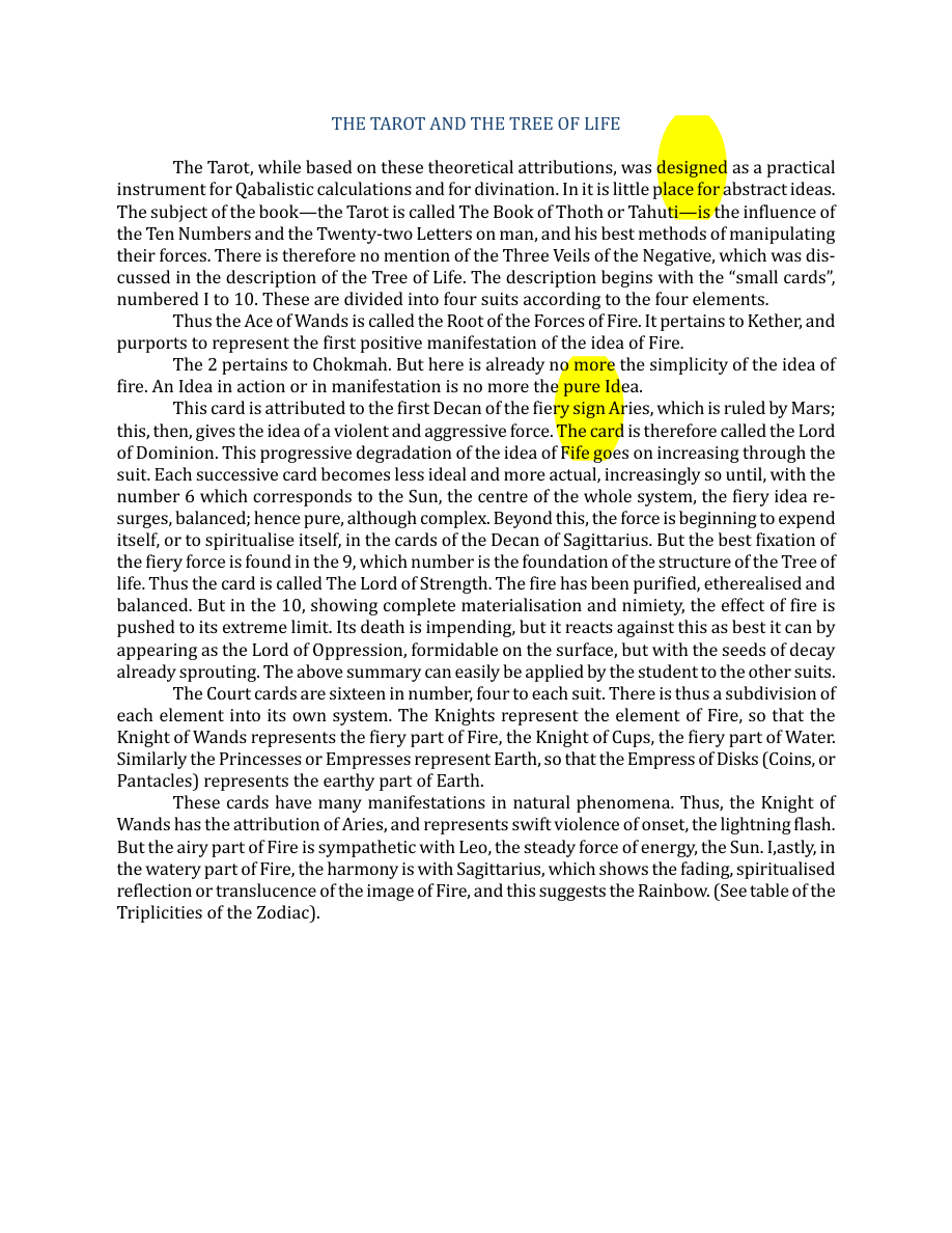 Original scan of The Book of Thoth, PDF page 36