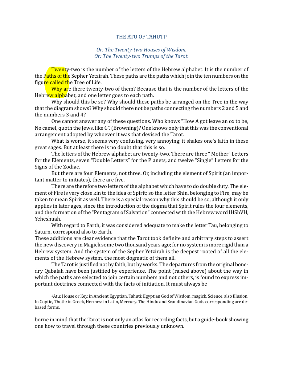 Original scan of The Book of Thoth, PDF page 37