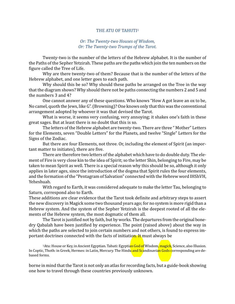 Original scan of The Book of Thoth, PDF page 37