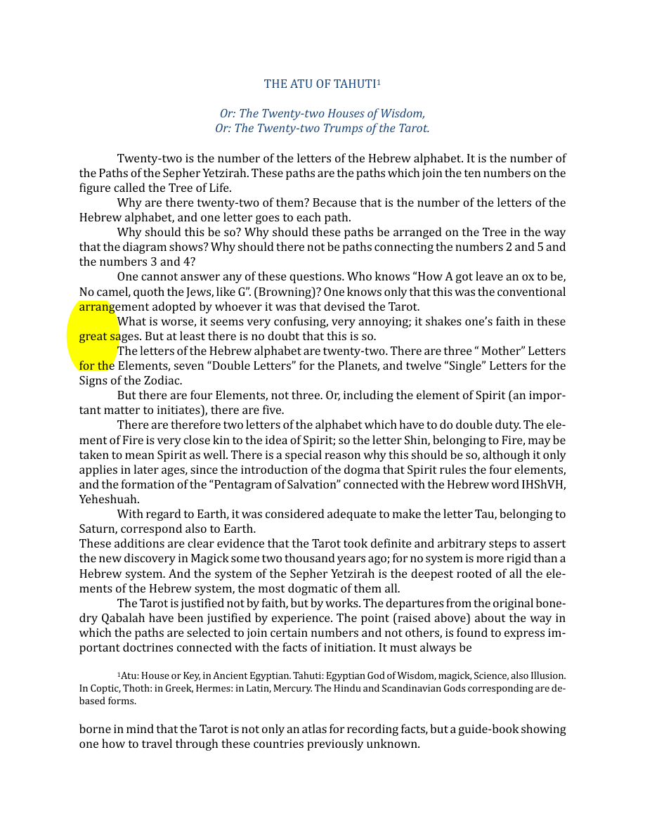 Original scan of The Book of Thoth, PDF page 37