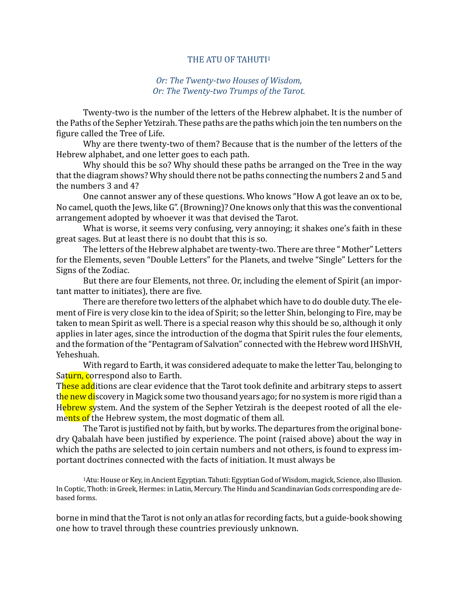 Original scan of The Book of Thoth, PDF page 37